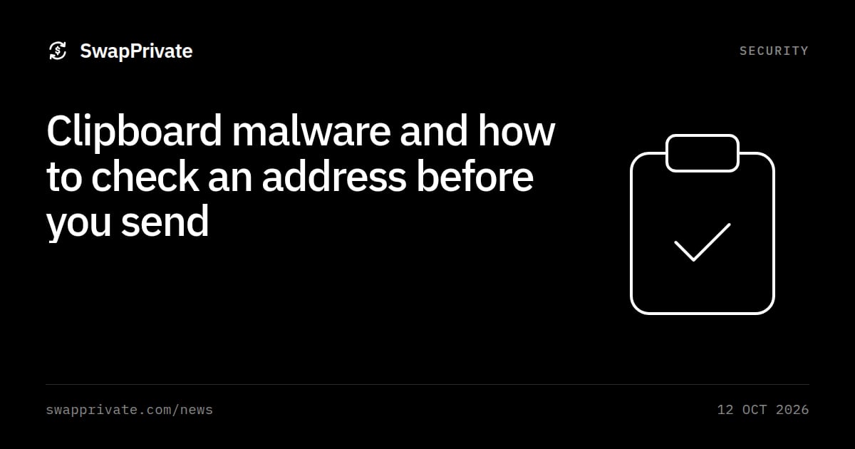 Clipboard malware and how to check an address before you send