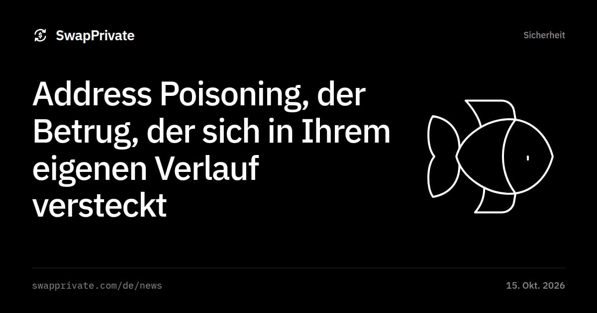 Address Poisoning, der Betrug, der sich in Ihrem eigenen Verlauf versteckt
