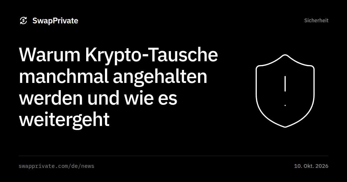 Warum Krypto-Tausche manchmal angehalten werden und wie es weitergeht