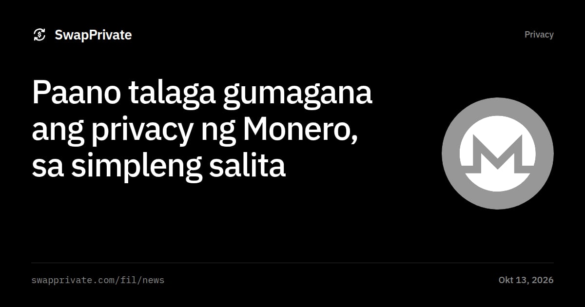 Paano talaga gumagana ang privacy ng Monero, sa simpleng salita