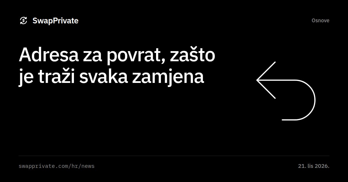 Adresa za povrat, zašto je traži svaka zamjena