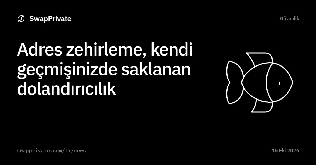 Adres zehirleme, kendi geçmişinizde saklanan dolandırıcılık