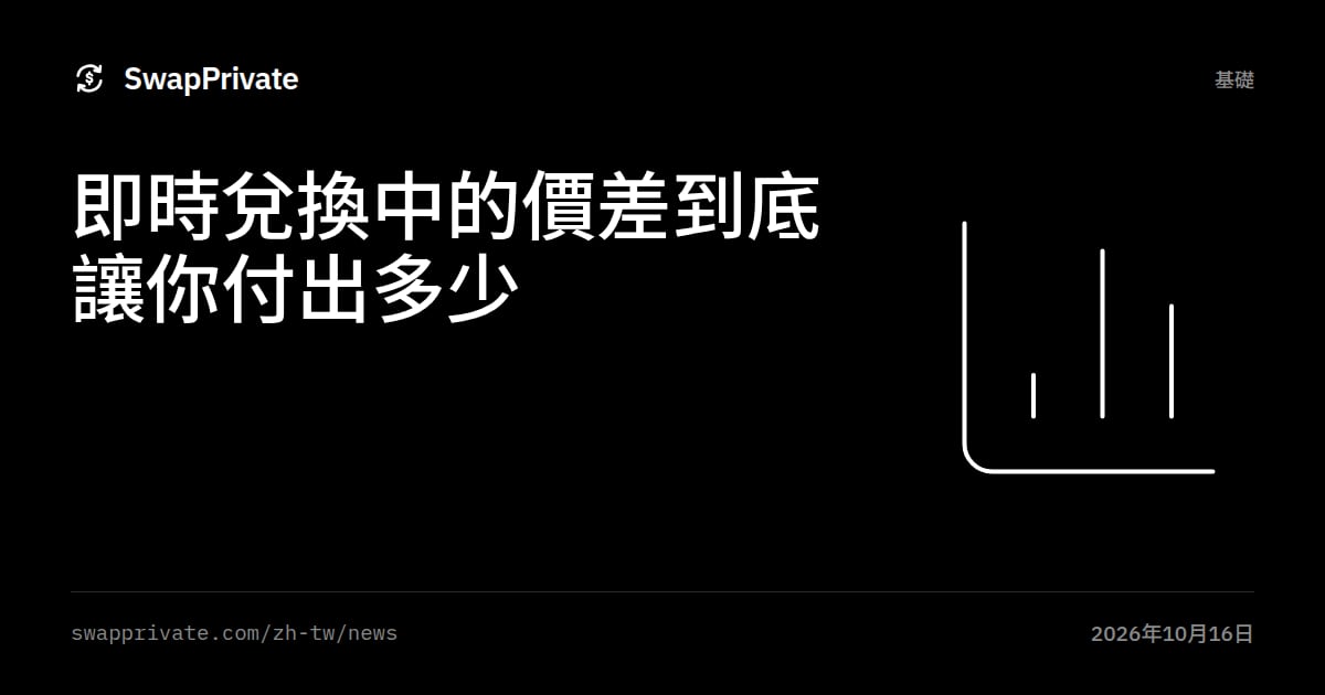 即時兌換中的價差到底讓你付出多少