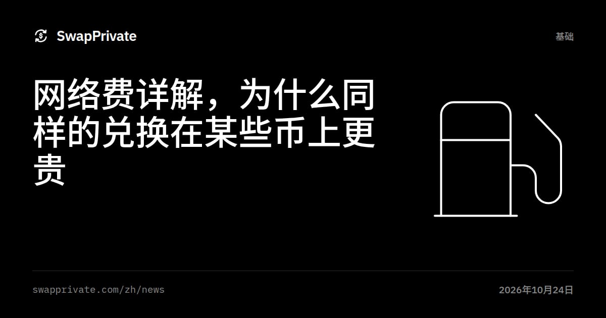 网络费详解，为什么同样的兑换在某些币上更贵